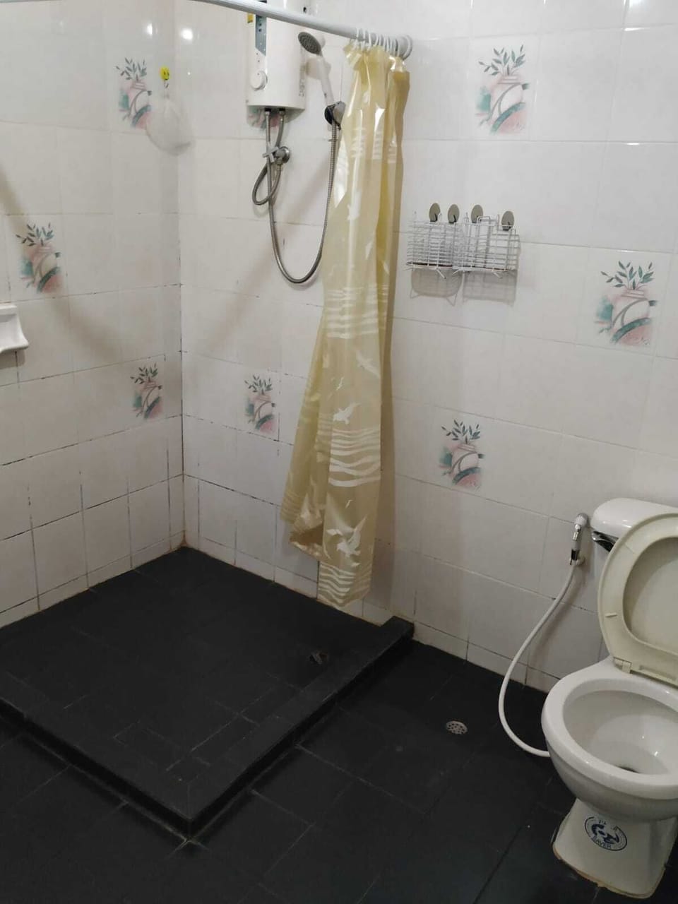 Shower, free toiletries, towels