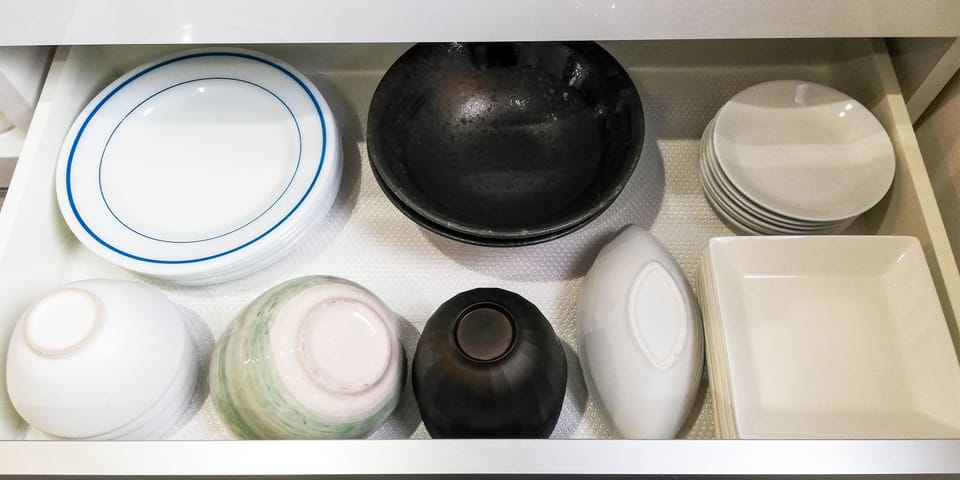 Fridge, microwave, oven, blender
