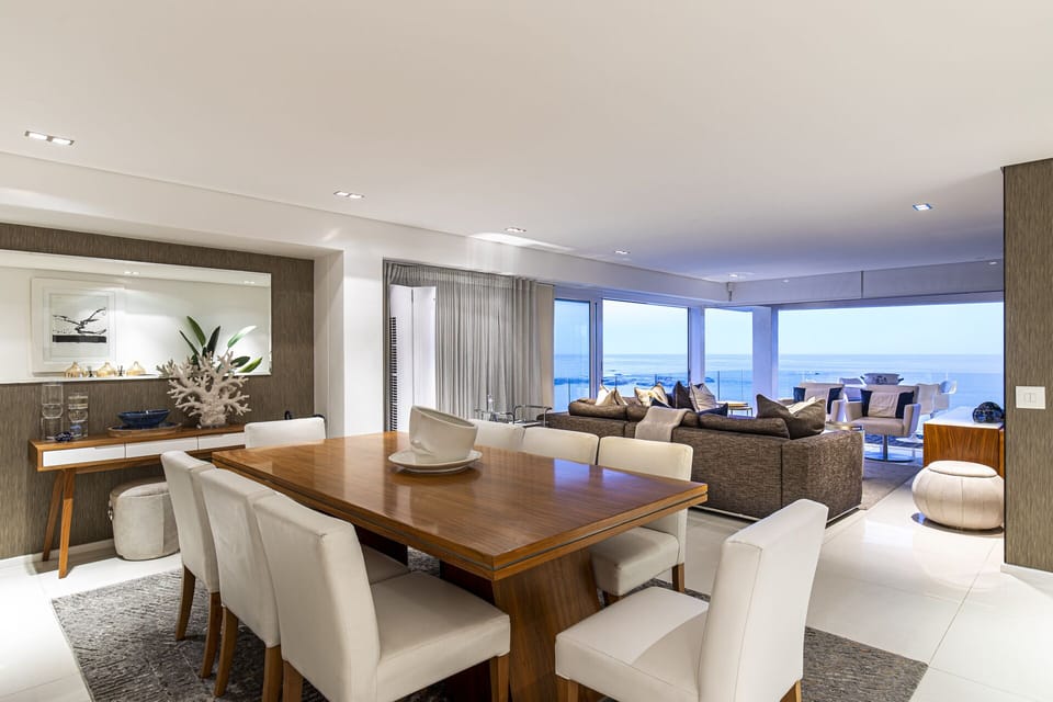 Clifton YOLO Spaces Clifton Beachfront Penthouse | Private kitchen | Full-size fridge, microwave, oven, stovetop