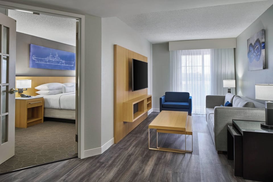 Suite, 1 Bedroom | In-room safe, desk, laptop workspace, blackout drapes
