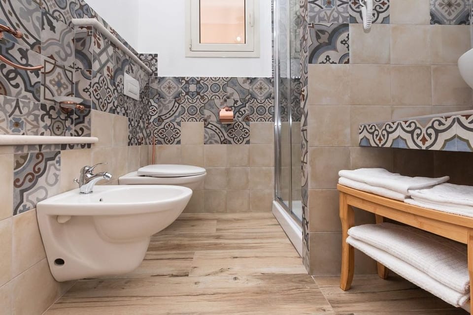 Shower, rainfall showerhead, hair dryer, bidet