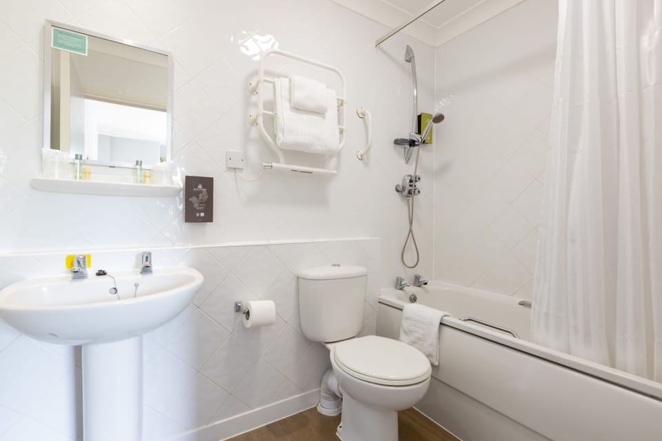 Free toiletries, hair dryer, towels, soap