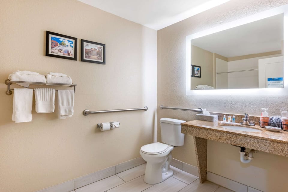 Free toiletries, hair dryer, towels, soap