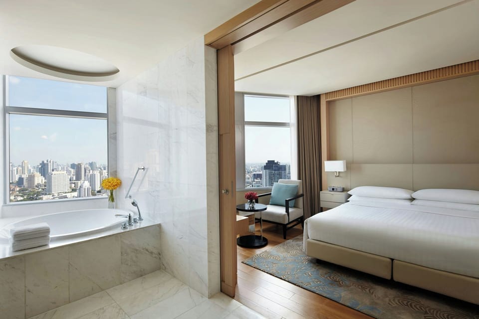 Executive Suite, 1 Bedroom, Smoking | Egyptian cotton sheets, premium bedding, down comforters, minibar