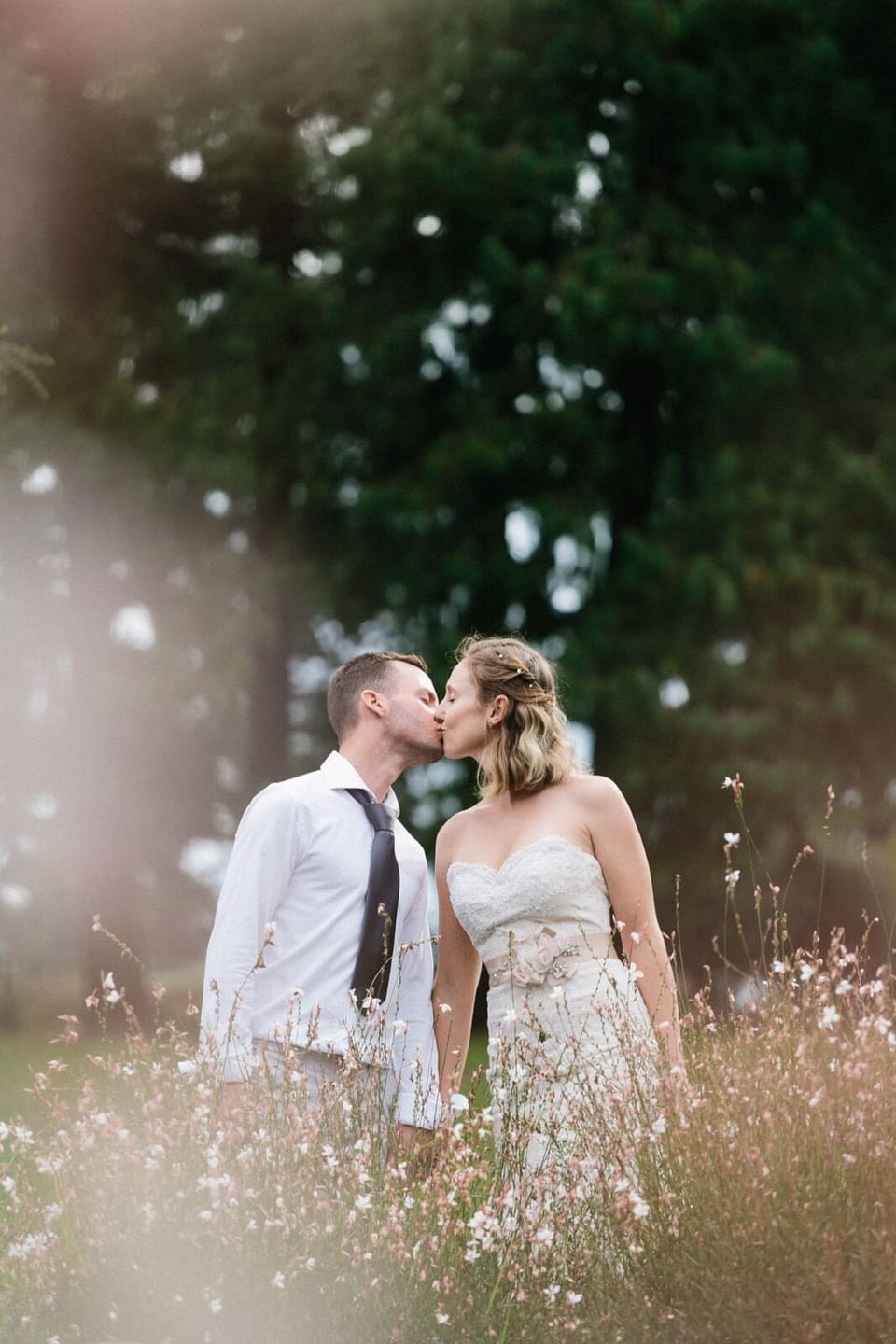 Outdoor wedding area