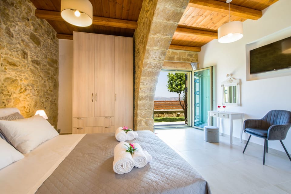Comfort Villa, 2 Bedrooms, Private Pool, Sea View | View from room