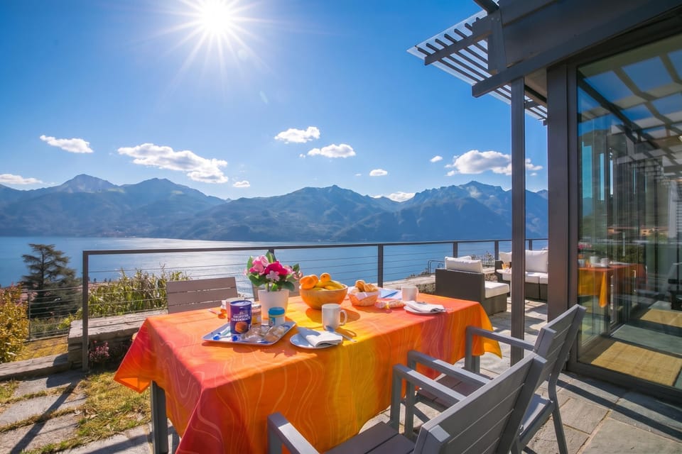 Family Apartment, 2 Bedrooms, Microwave, Mountainside (Penthouse-LakeView-AC-PrivateGarden) | Outdoor dining