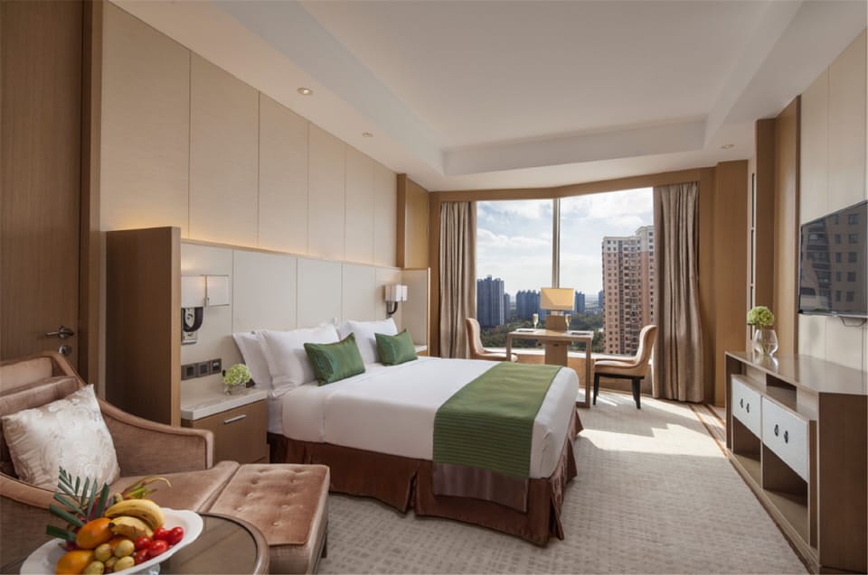 In-room safe, desk, laptop workspace, blackout drapes
