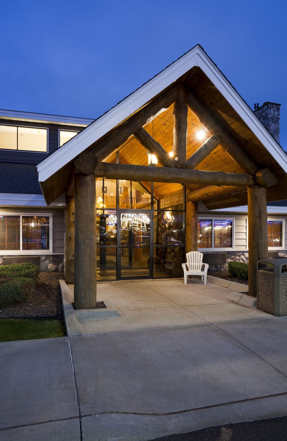 Front of property - evening/night