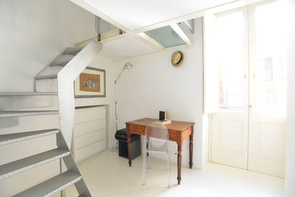 Apartment | Desk, laptop workspace, soundproofing, iron/ironing board
