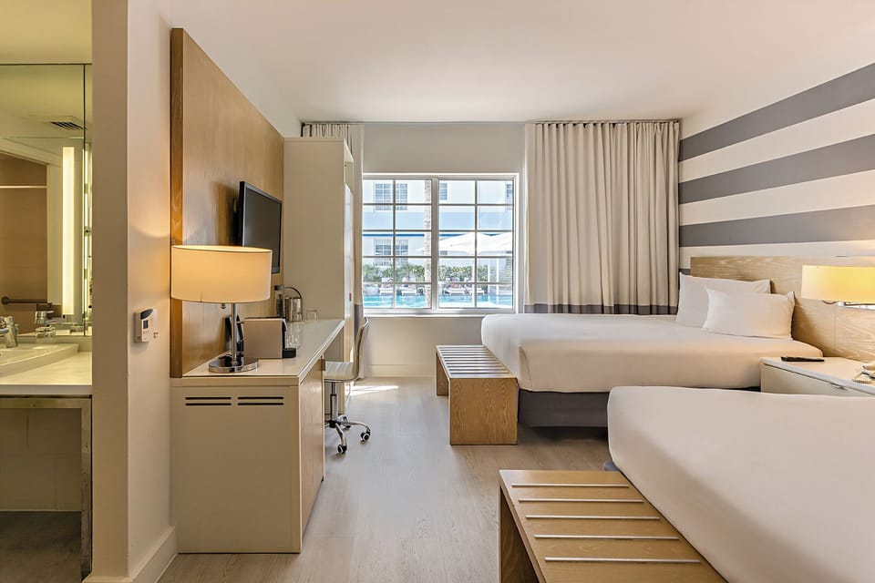 Superior Room, 2 Queen Beds, Accessible | In-room safe, desk, laptop workspace, blackout drapes