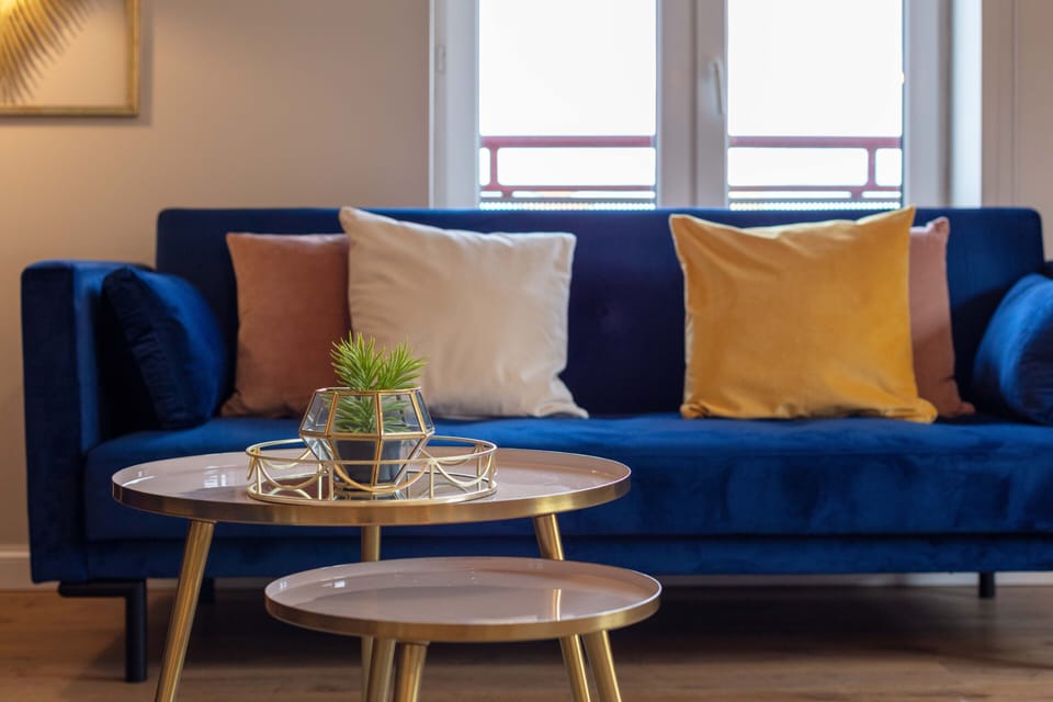 Classic Apartment | Living area | 22-inch Smart TV with satellite channels, TV, Netflix