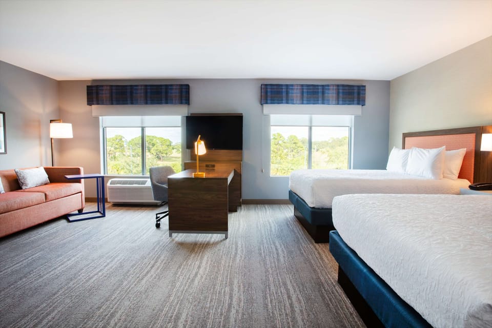 Studio, 2 Queen Beds, Refrigerator & Microwave (Wet bar) | Desk, blackout drapes, iron/ironing board, WiFi