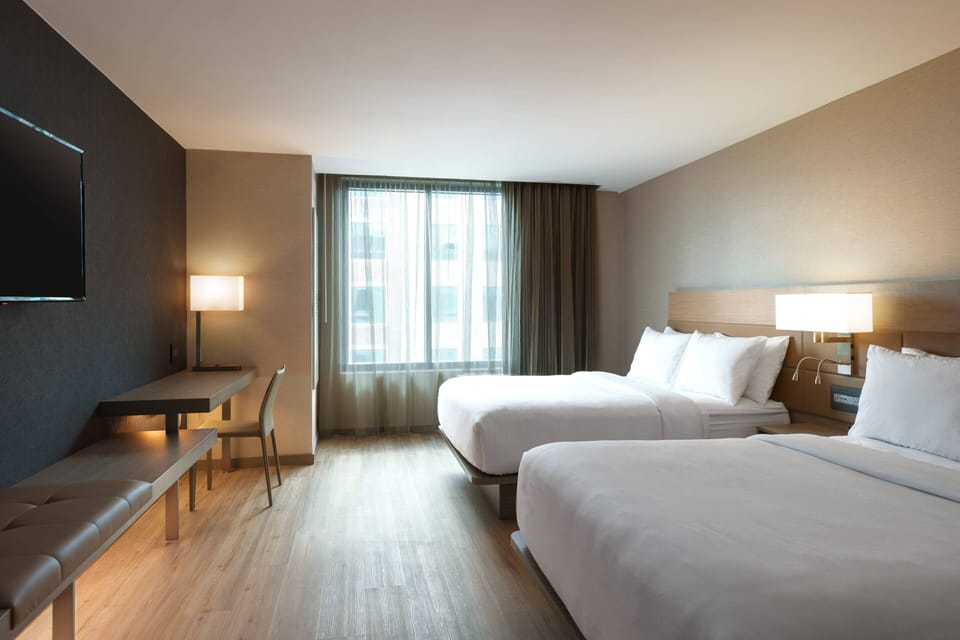 In-room safe, desk, laptop workspace, iron/ironing board