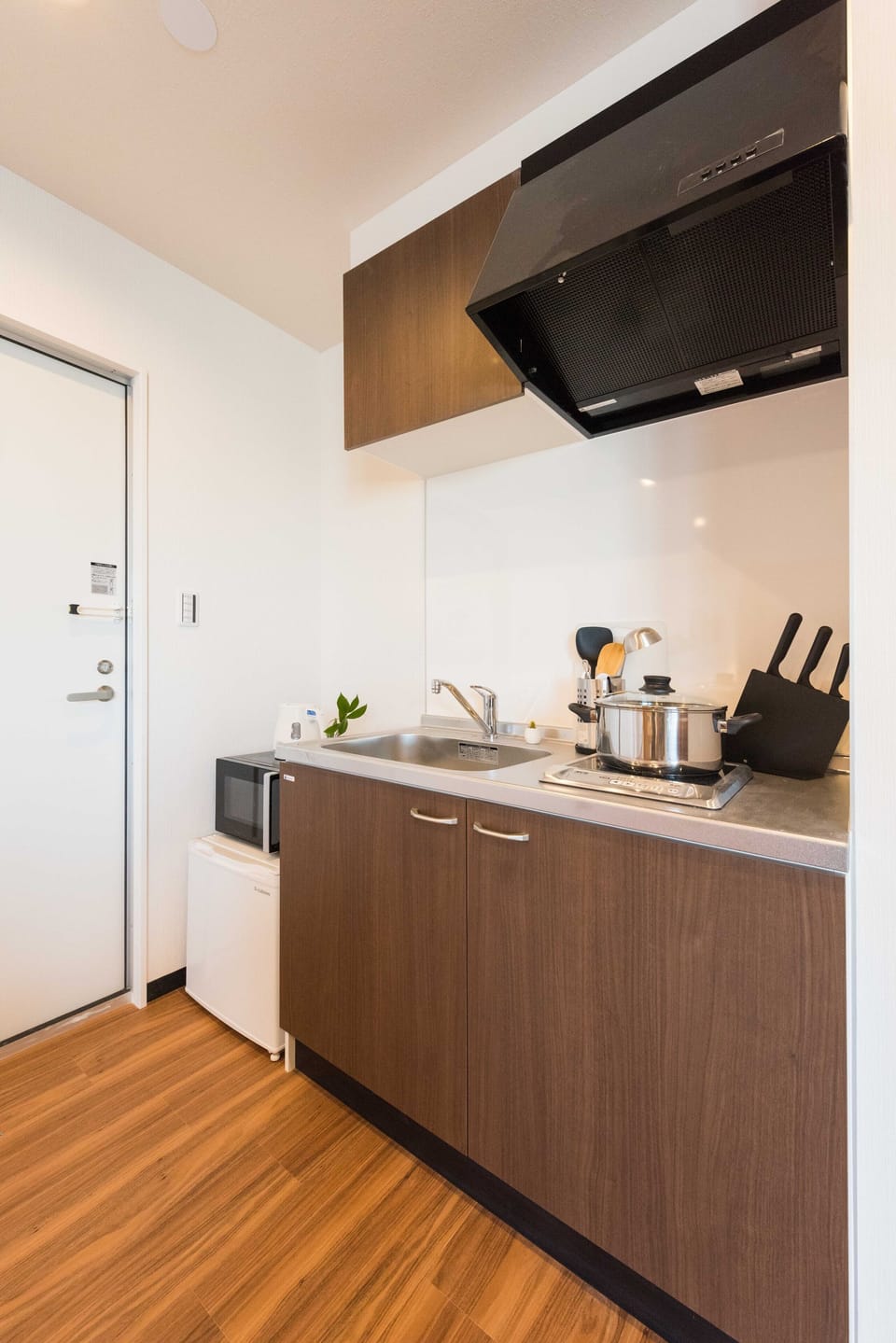 Apartment | Private kitchenette | Fridge, microwave, stovetop, electric kettle