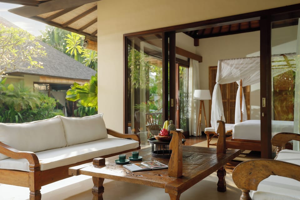 5 Bedroom Pool Villa | Living area | LED TV, DVD player, iPod dock