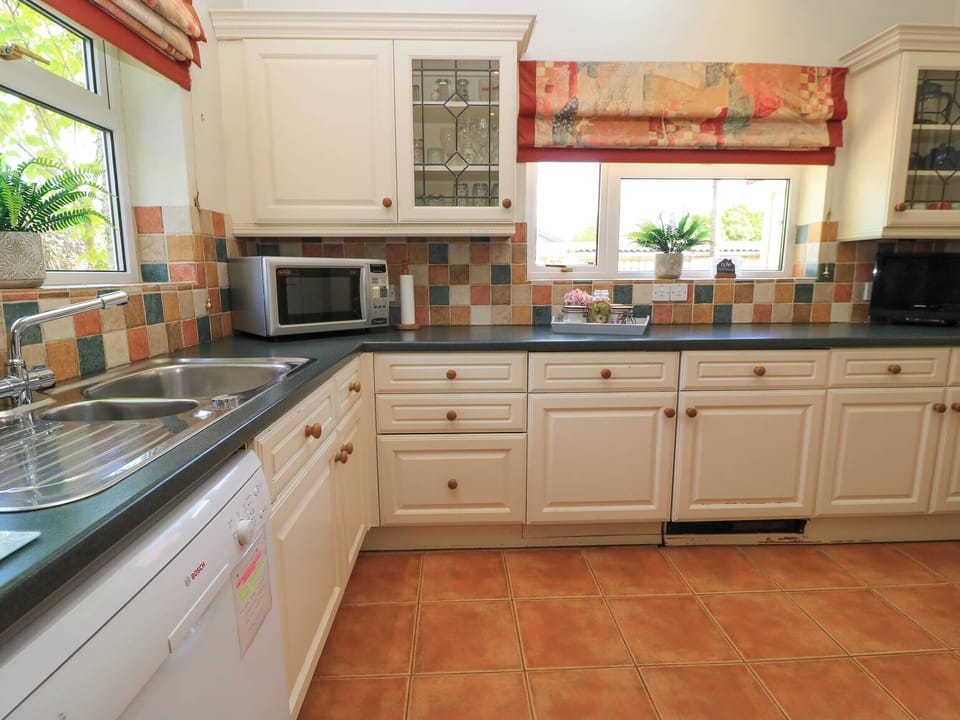 Fridge, dishwasher, electric kettle, toaster