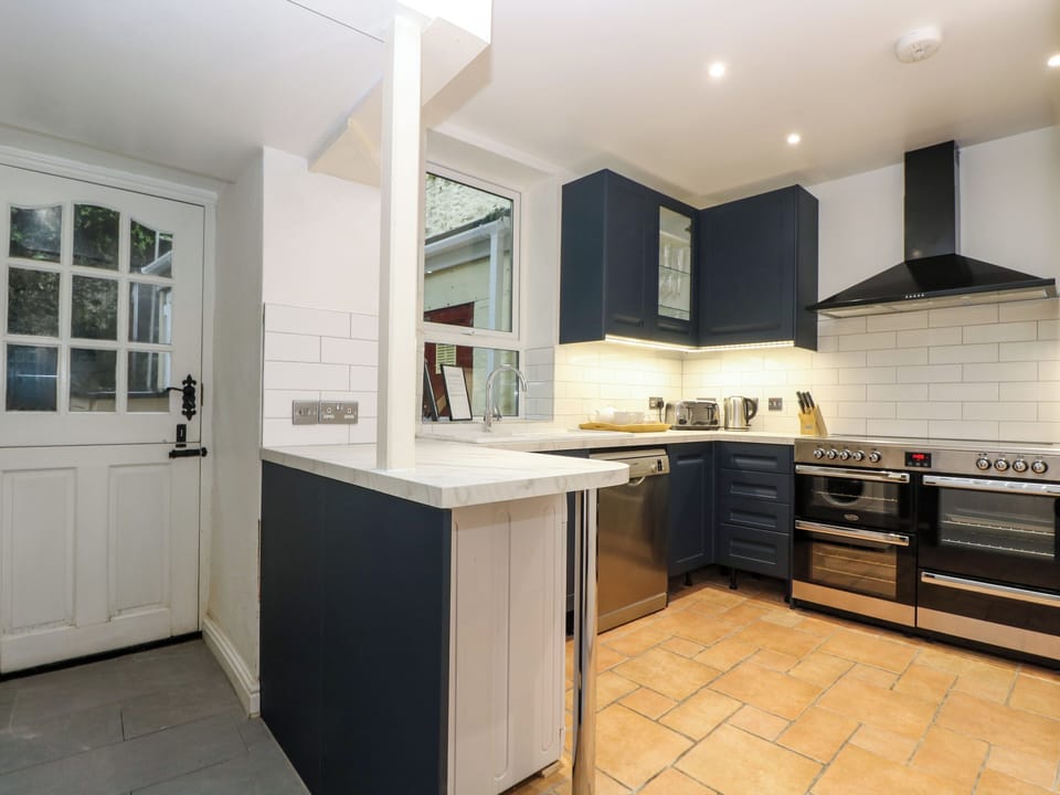 Fridge, dishwasher, electric kettle, toaster