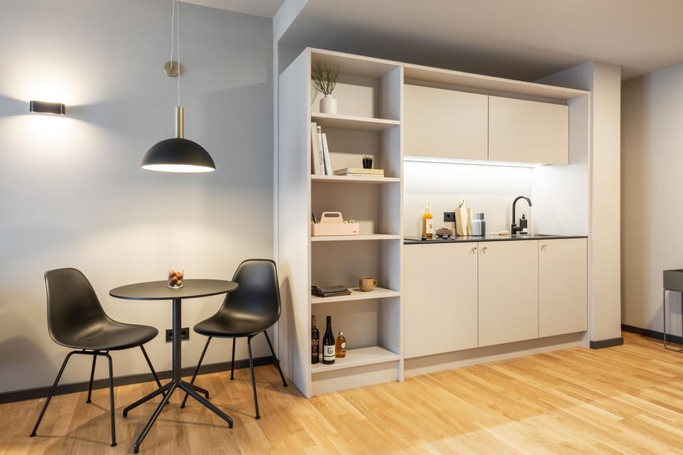 Standard Apartment, 1 Queen Bed, Kitchen (Full Kitchen) | Private kitchenette | Espresso maker, coffee/tea maker, dishwasher, electric kettle