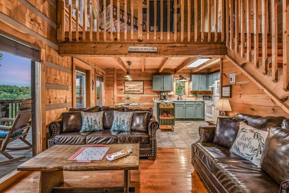 Cabin, 2 Bedrooms | Living area | TV
