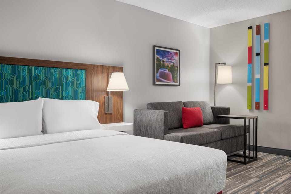 Premium bedding, pillowtop beds, blackout drapes, iron/ironing board