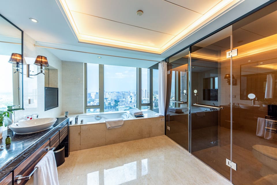 In-room safe, desk, laptop workspace, blackout drapes