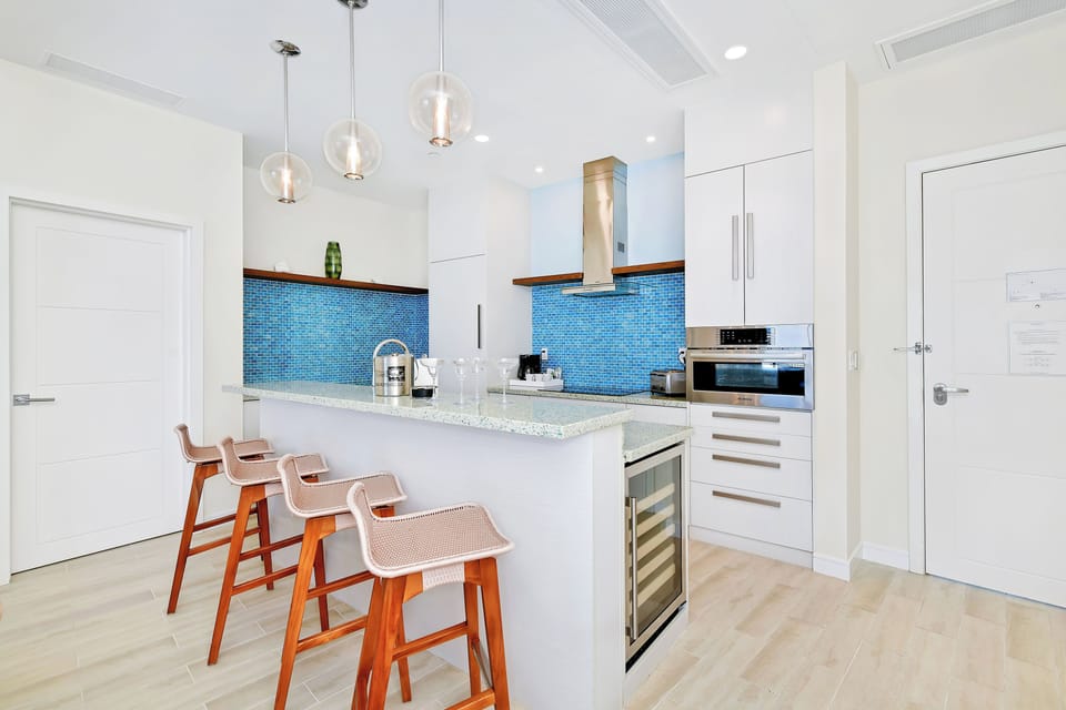 Three Bedroom Suite, Multiple Beds, Kitchen, Oceanfront (Residence) | Private kitchen | Espresso maker, coffee/tea maker, electric kettle, paper towels