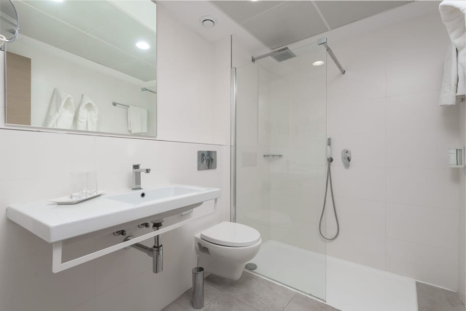 Shower, hair dryer