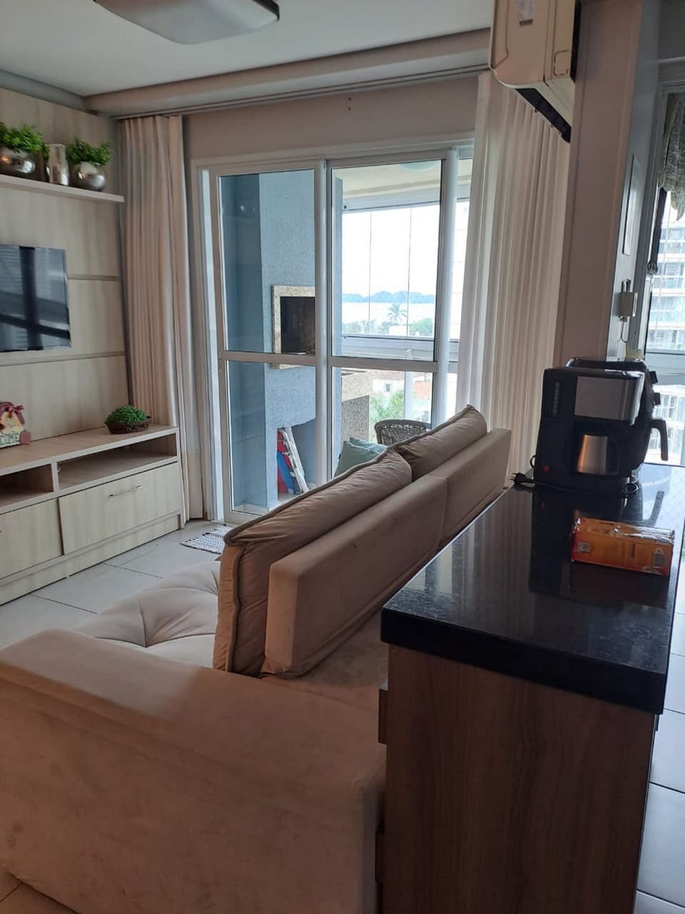 Premium Apartment | Living area | 55-inch Smart TV with cable channels, TV, Netflix