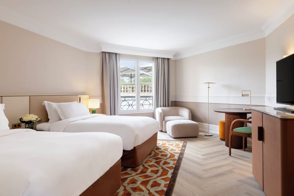 Premium Room, 2 Double Beds | Hypo-allergenic bedding available, minibar, in-room safe, desk