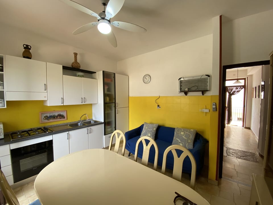 Apartment | Private kitchen | Fridge, microwave, oven, stovetop