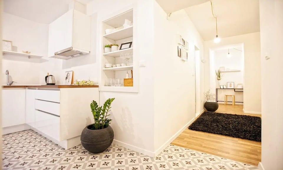 Standard Apartment | Private kitchen | Full-size fridge, microwave, stovetop, dishwasher