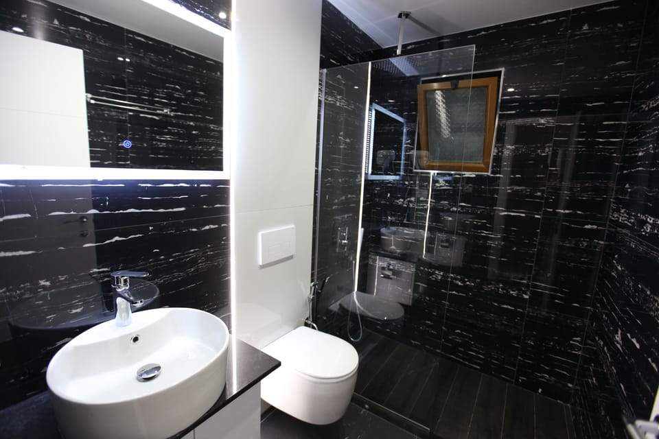 Apartment | Bathroom | Hair dryer, towels