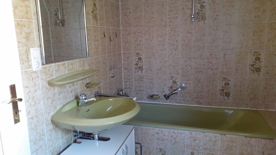 Apartment | Bathroom | Shower, hair dryer, towels