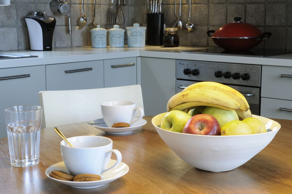 Grand Villa, Sea View (Blue) | Private kitchen | Full-size fridge, electric kettle