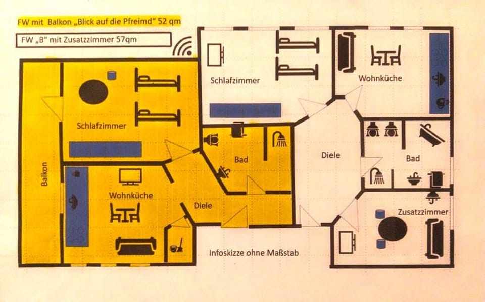 Apartment, Balcony | 1 bedroom, free WiFi, bed sheets