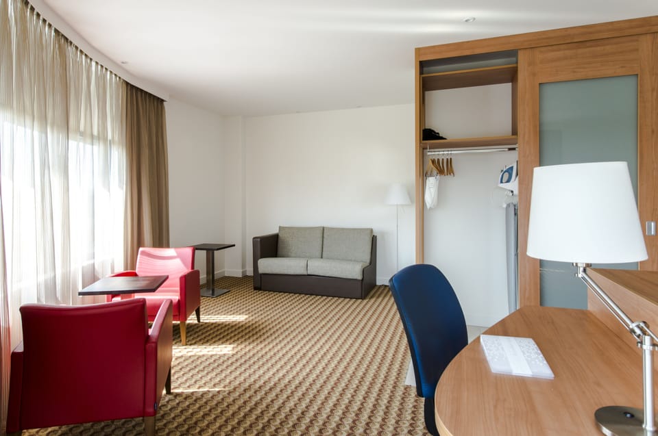 Room, 1 Queen Bed with Sofa bed, Accessible | In-room safe, blackout drapes, iron/ironing board