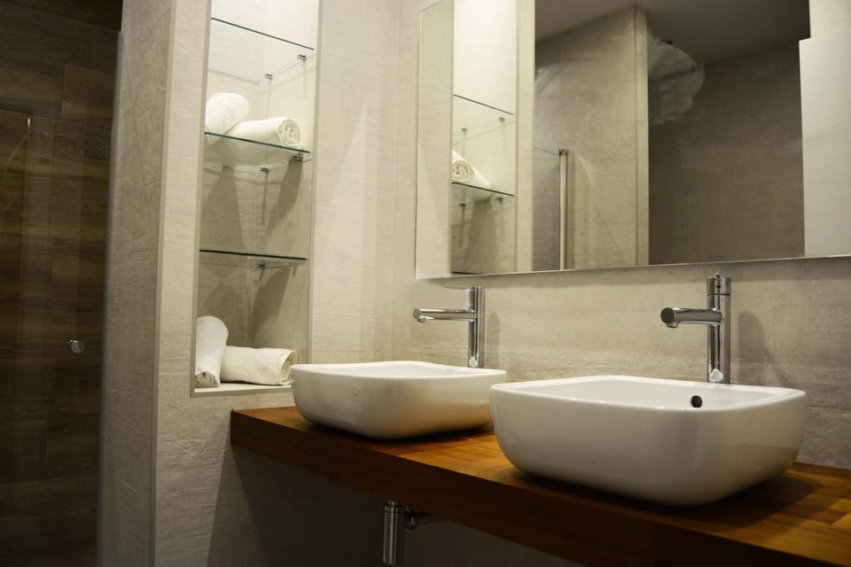 Junior Suite | Bathroom | Shower, free toiletries, hair dryer, towels