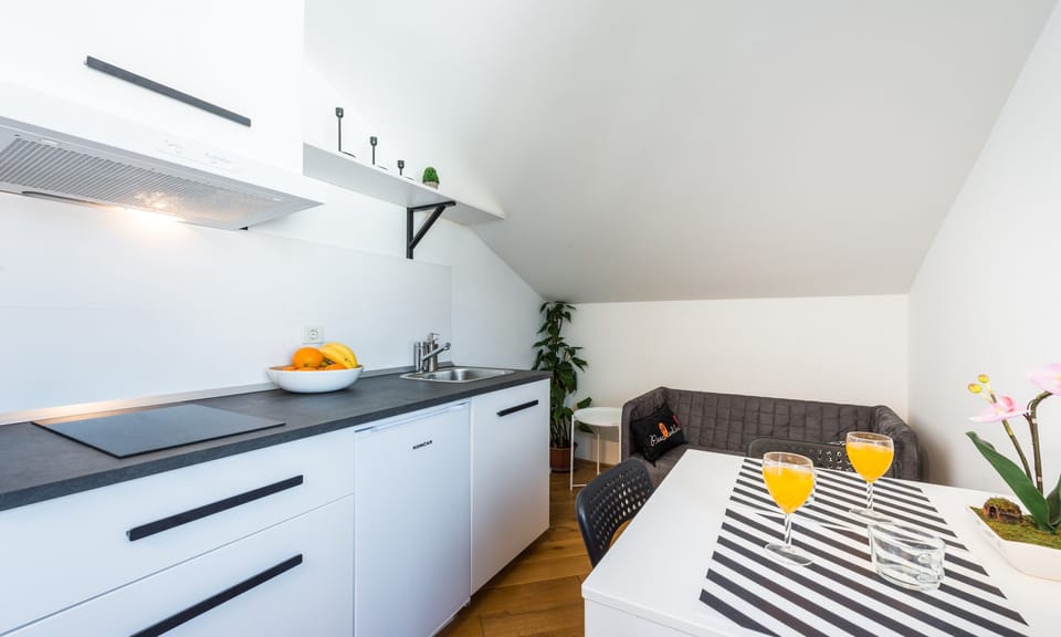 Apartment (Two Bedroom Apartment with Terrace an) | Private kitchen | Fridge, cookware/dishes/utensils