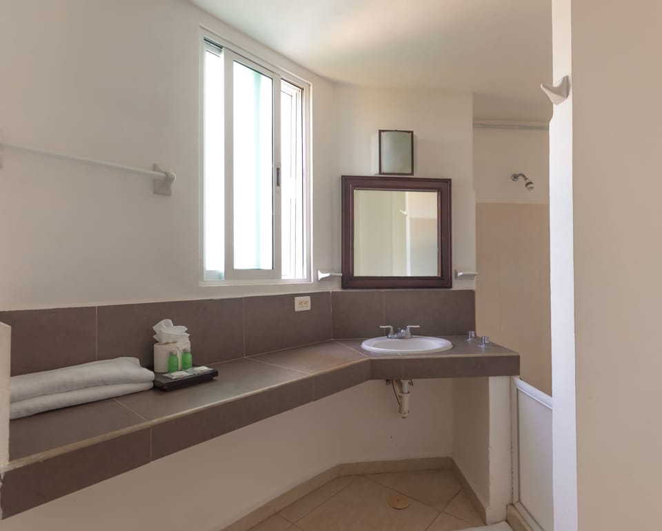 Room, 1 King Bed, Garden View | Bathroom | Shower, free toiletries, towels