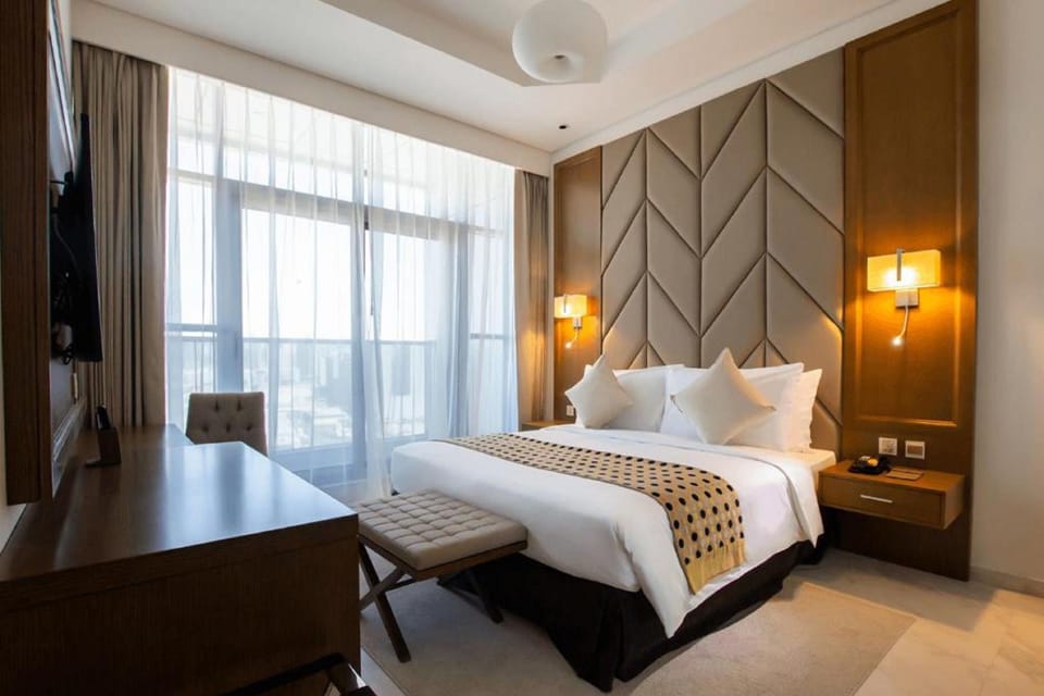 In-room safe, iron/ironing board, free cribs/infant beds, free WiFi