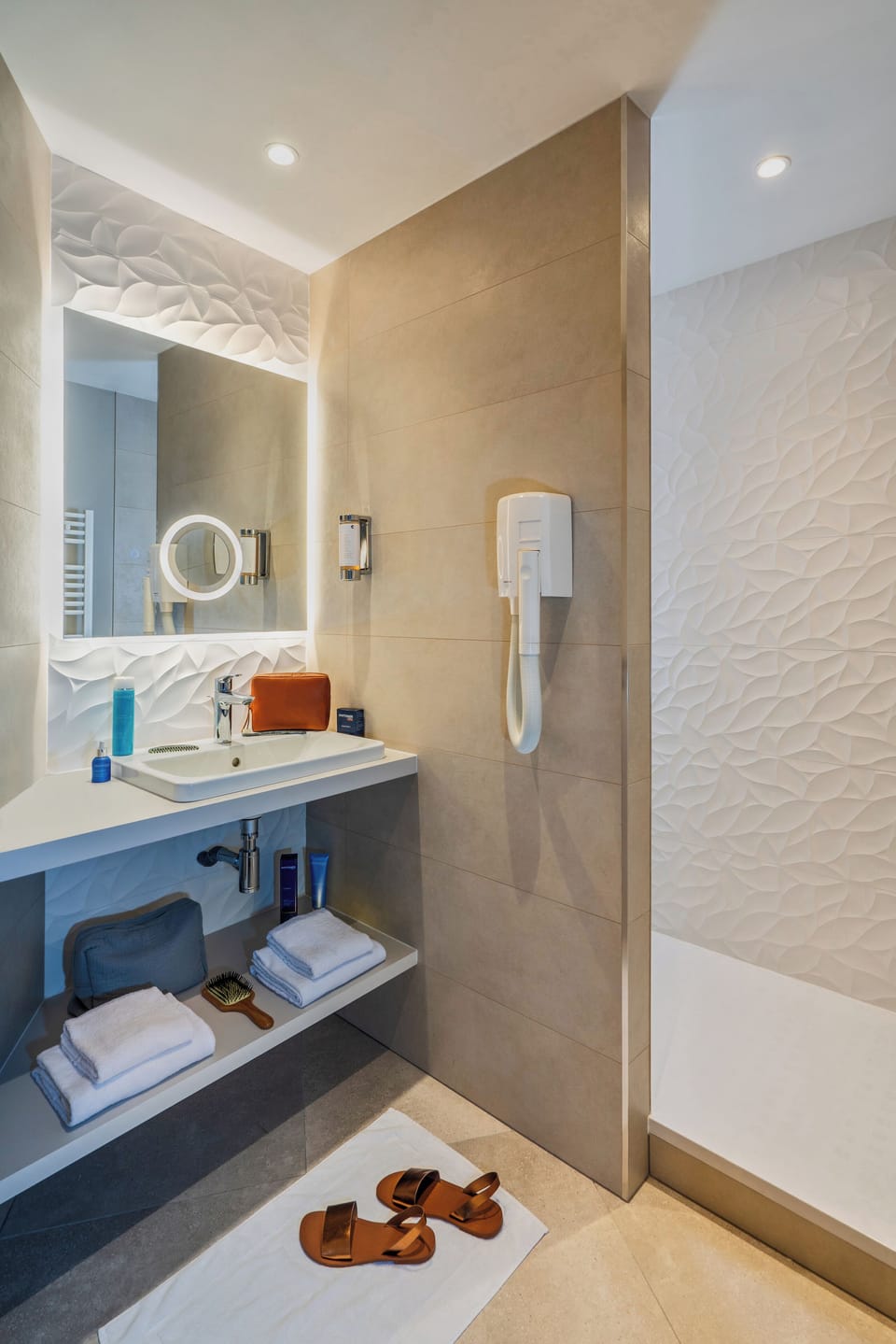 Free toiletries, hair dryer, towels, soap