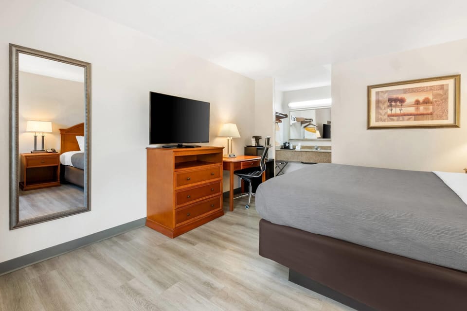 Standard Room, 1 King Bed, Non Smoking | Premium bedding, desk, soundproofing, iron/ironing board