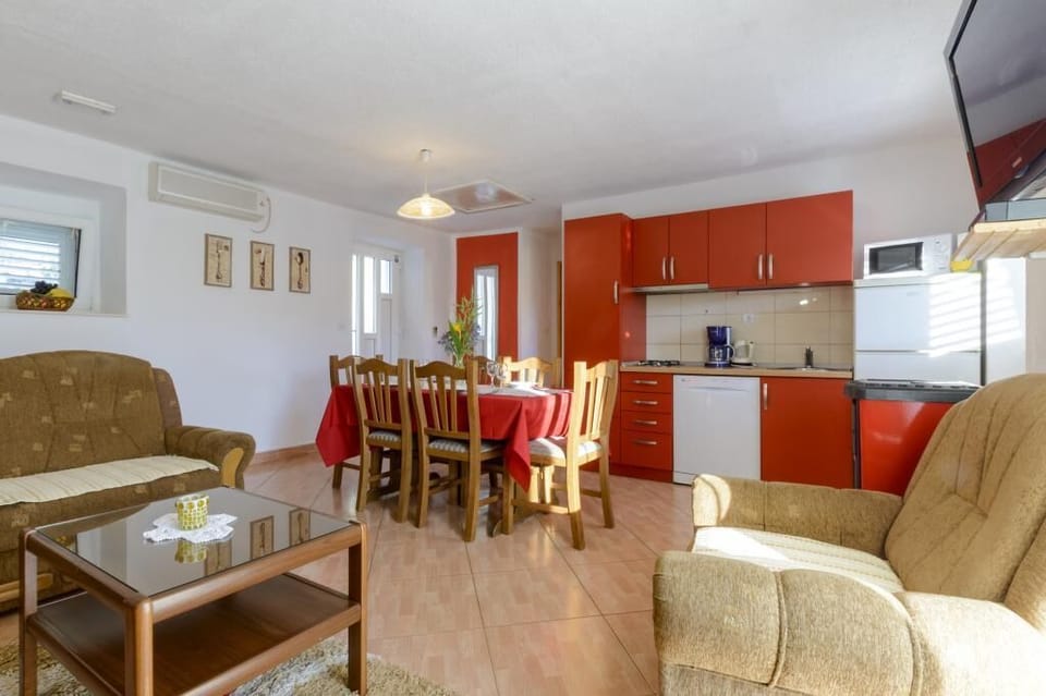 Villa (Three-Bedroom Villa with Private Pool) | Private kitchen | Fridge