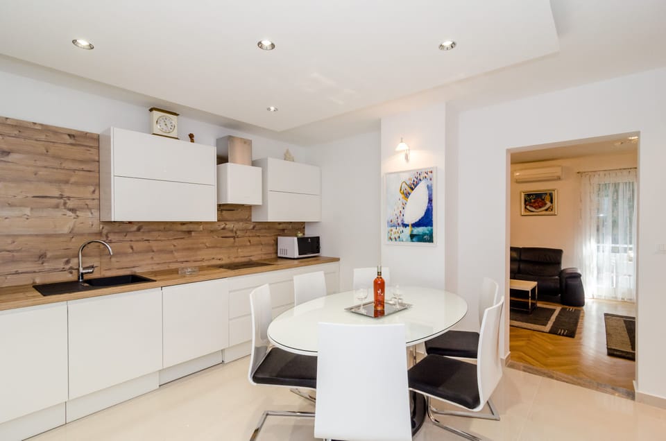 Apartment (Two-Bedroom Apartment) | Private kitchen | Fridge