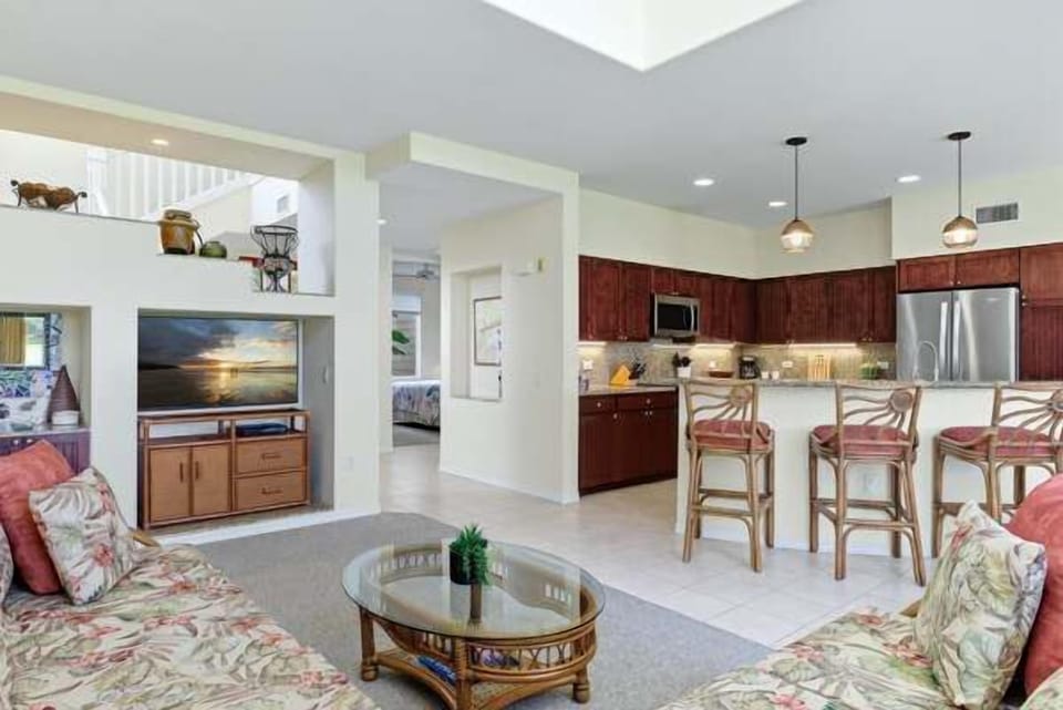 Condo, Multiple Beds, Patio, Golf View (Fairway Villas #K1) | Living area | 49-inch flat-screen TV with digital channels