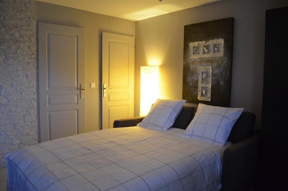 Superior Apartment, 1 Queen Bed | Living area | Flat-screen TV