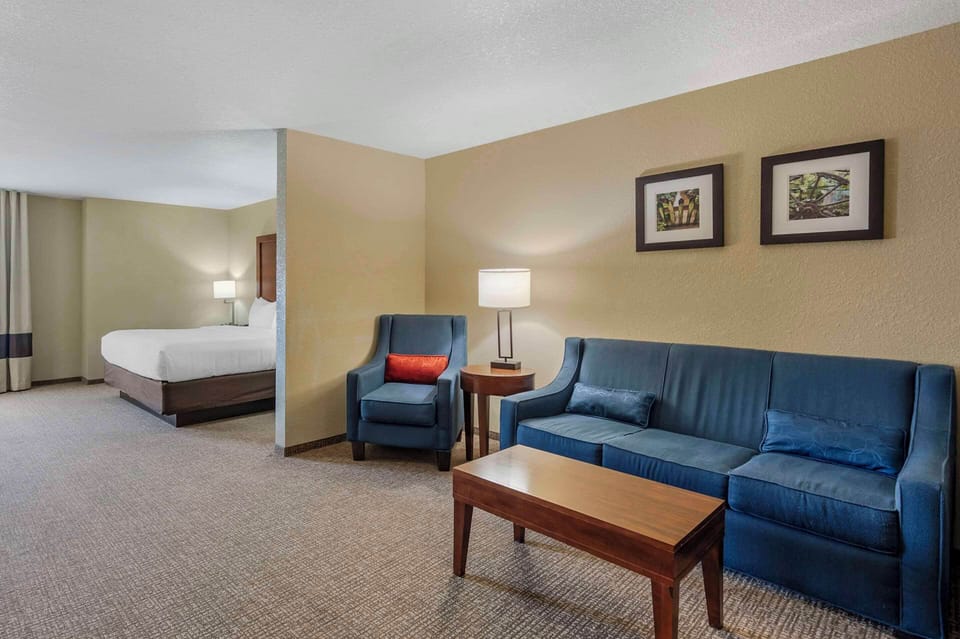 Suite, 1 King Bed with Sofa bed, Non Smoking | Desk, laptop workspace, iron/ironing board, free rollaway beds