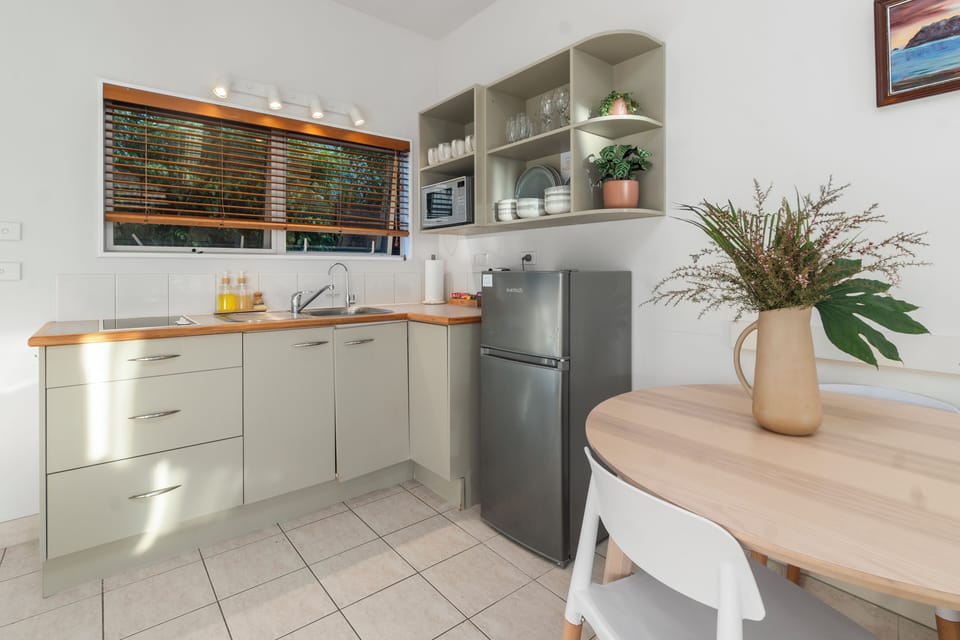 Two Bedroom Apartment | Private kitchenette | Microwave, coffee/tea maker, electric kettle, toaster