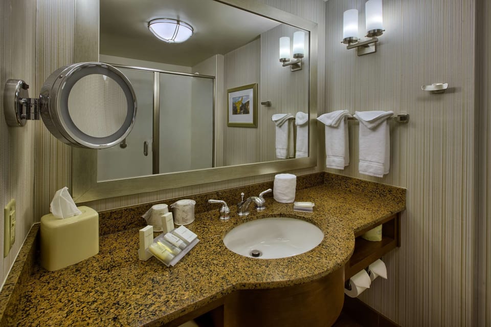 Free toiletries, hair dryer, towels, soap